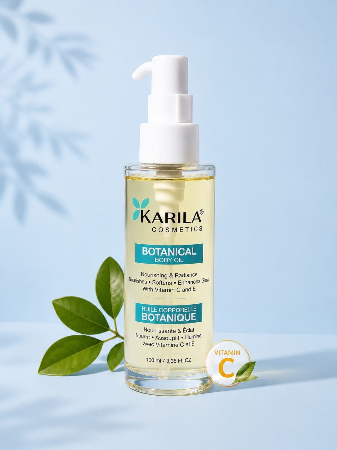 Huile corporelle botanique – Nourrissante et éclatante