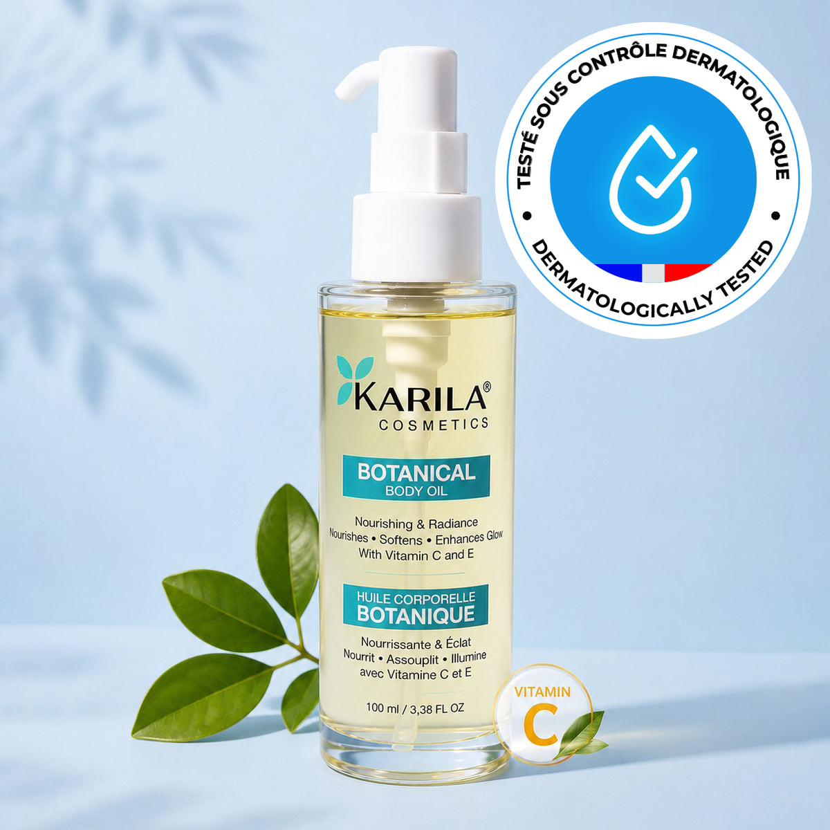 Huile corporelle botanique – Nourrissante et éclatante