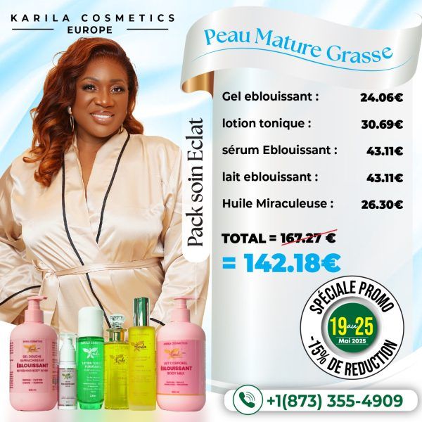 PACK ECLAT PEAU MATURE GRASSE